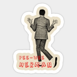 peewee herman visual art Sticker